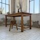 Table de ferme chêne doré 160cm