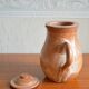 Théière et son pot à lait en grès