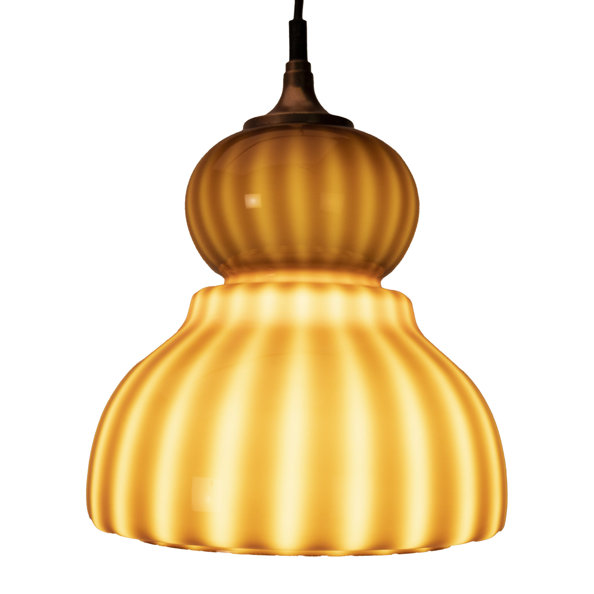 2-tone-brown space age pendant lamp