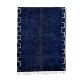 Tapis marocain moderne bleu foncé 240x300cm