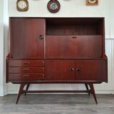 Vintage Louis van Teeffelen sideboard for Wébé, antique secretary buffet