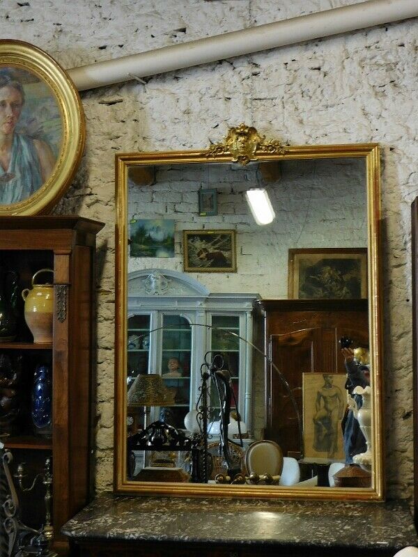 Miroir doré du XIX ème siècle 159cm x 114 cm
