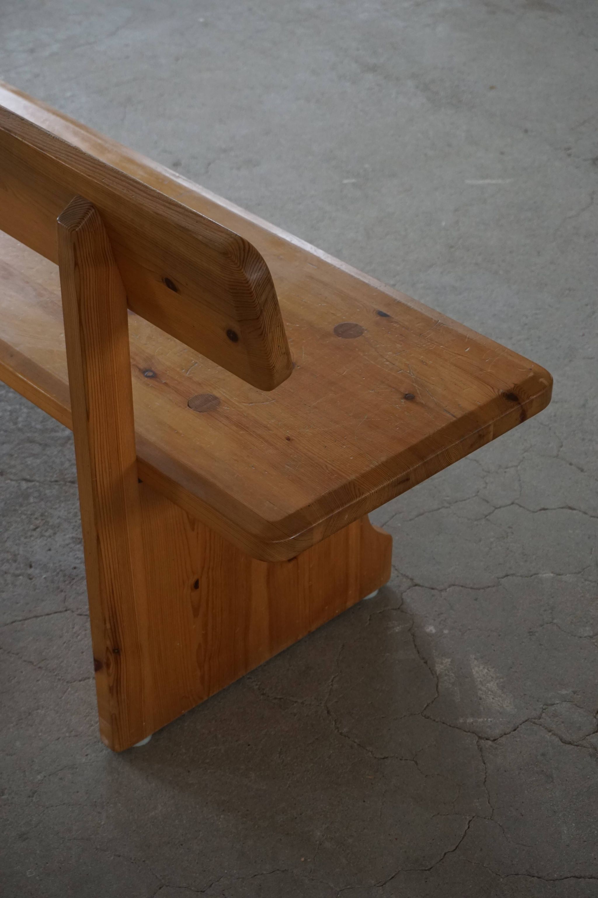 Mid century Swedish pine bench, made by Carl Malmsten for Karl Andersson & Söner, 1960s