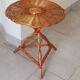 Tripod rattan side table / guéridon from the 1960s-1970s.