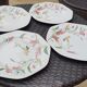 Set of 4 porcelain plates of Pontesa 70s