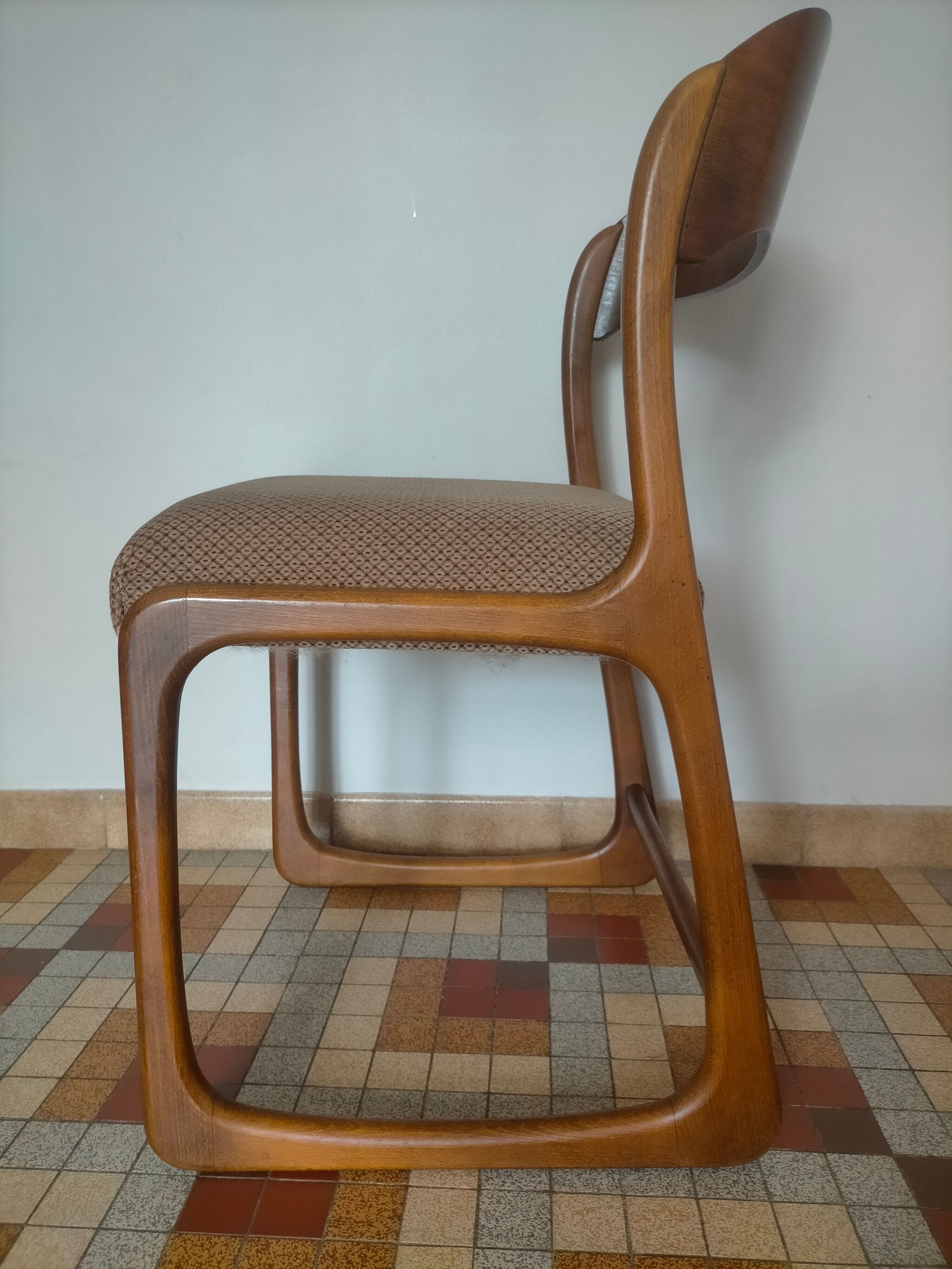 Scandinavian baumann sleigh chairs
