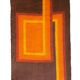 Tapis design vintage 1970 cubiste français