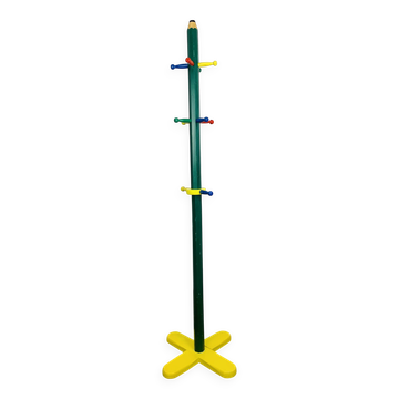 Freestanding coat rack pencil style Pierre Sala, for children, vintage.