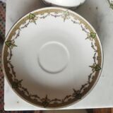 8 Art Deco Sigismond Maas cups Limoges porcelain