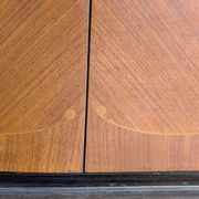 Enfilade-Buffet Vintage Louis XVI Modernised. Chevron Marquetry.