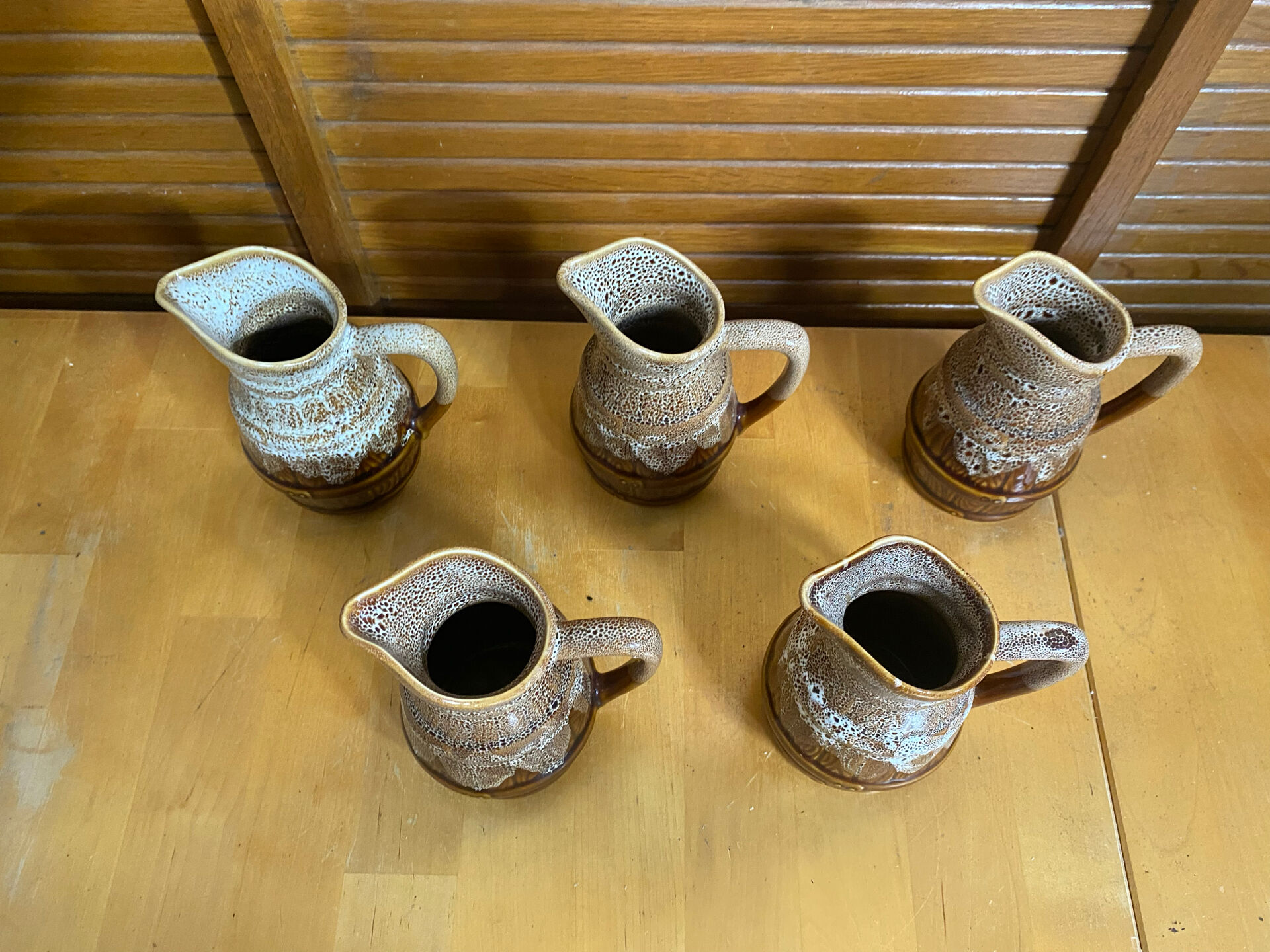 Series 5 Jug Barrel Shape REVOL Flamed Ceramic 1/4 Litre Vintage