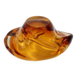 Bohemian Art Glass Bowl/Ashtray by Josef Hospodka, 1960's