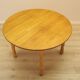 Round oak table, Danish design, 1960s, designer: Henning Kjærnulf