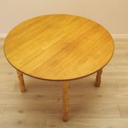 Round oak table, Danish design, 1960s, designer: Henning Kjærnulf