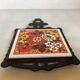 Yellow-orange teapot trivet Japan