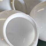 7 globes en opaline, milieu XXème