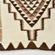 Tapis Kilim marron et crème 3x8, 86x252 cm