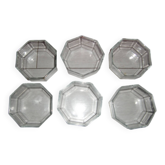Set of 6 octagonal ramekins