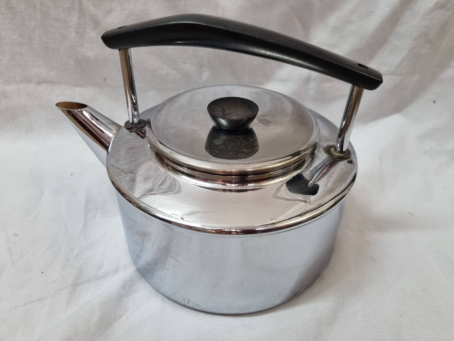 Vintage chrome copper kettle from 1960/70