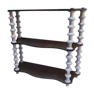 Étagère bobines en bois