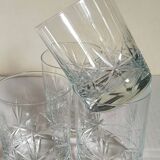 Five timpani glasses with vintage crystal stars