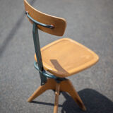 Wood and metal office chair