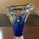 Two-tone glass paste vase from the 70s