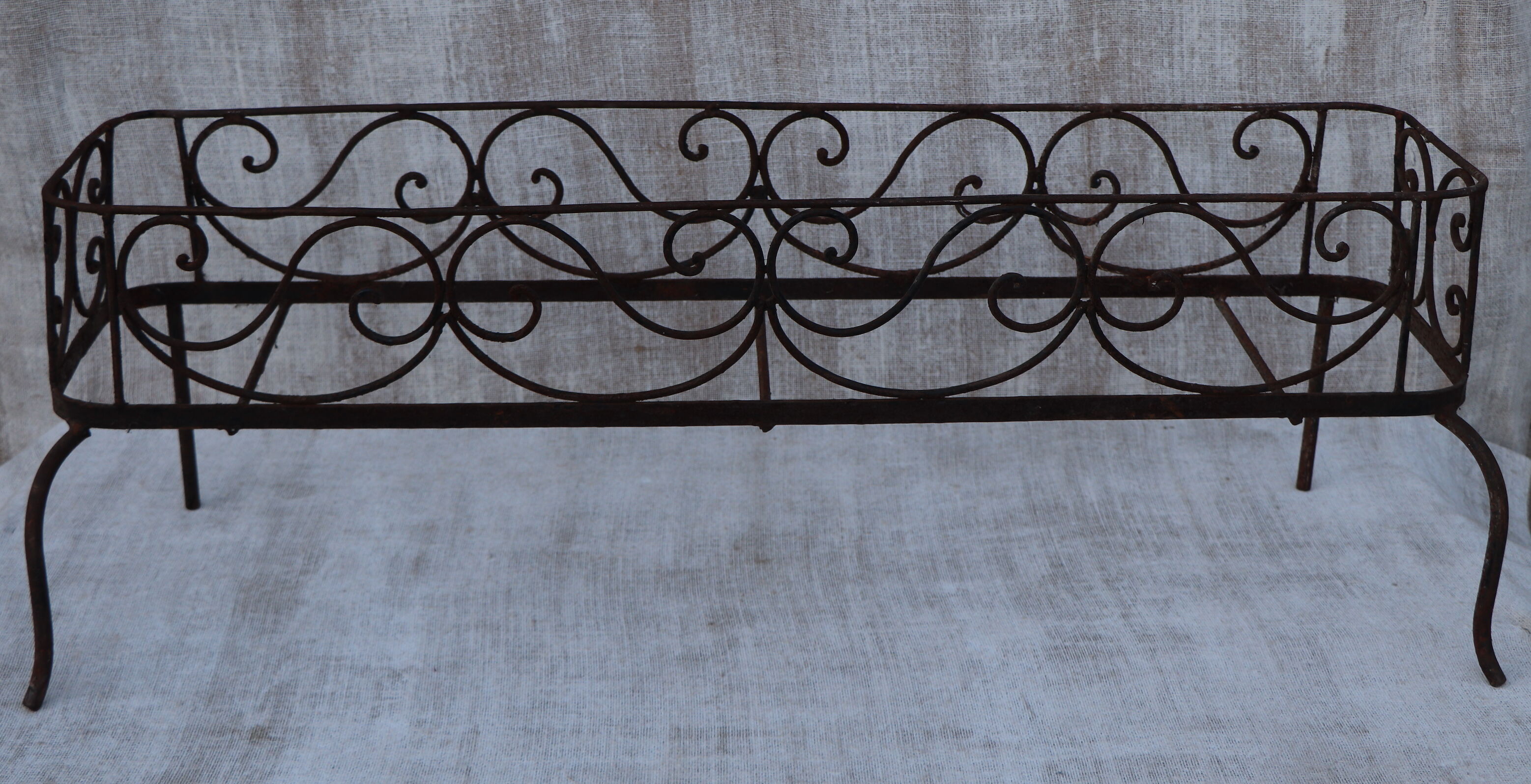 Wrought iron planter 1900