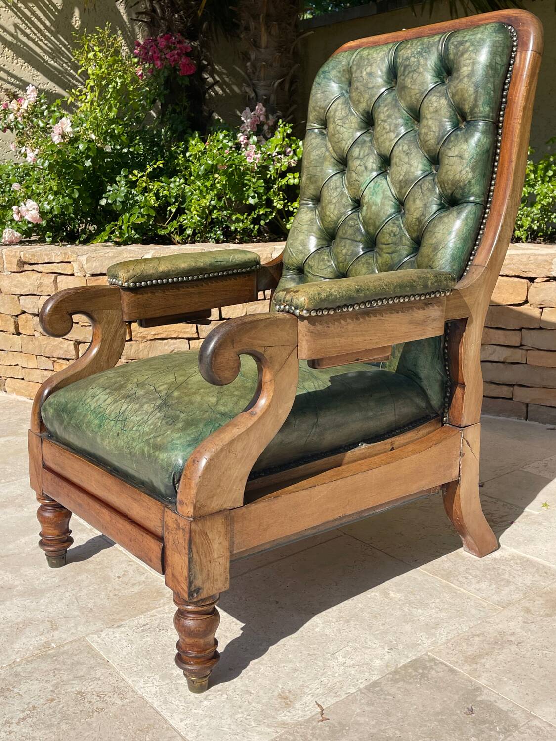 Chesterfield Mahogany Armchair