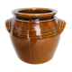 Glazed stoneware pot