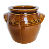 Glazed stoneware pot
