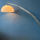 Vintage space age arc floor lamp in style of Guzzini