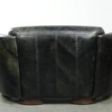 Amazing and unique cowhide aviator design bench, 2-seater