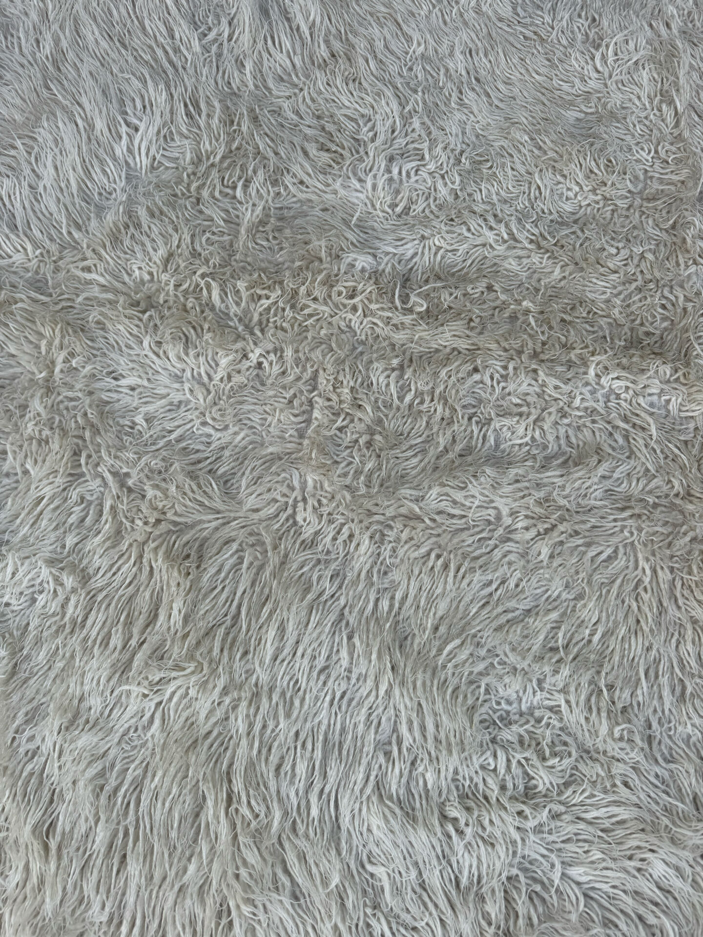 Large Scandinavian Rya rug wool from the 1960s.