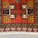 Small vintage turkish rug 98x48 cm, short runner, tribal, shabby, mini carpet