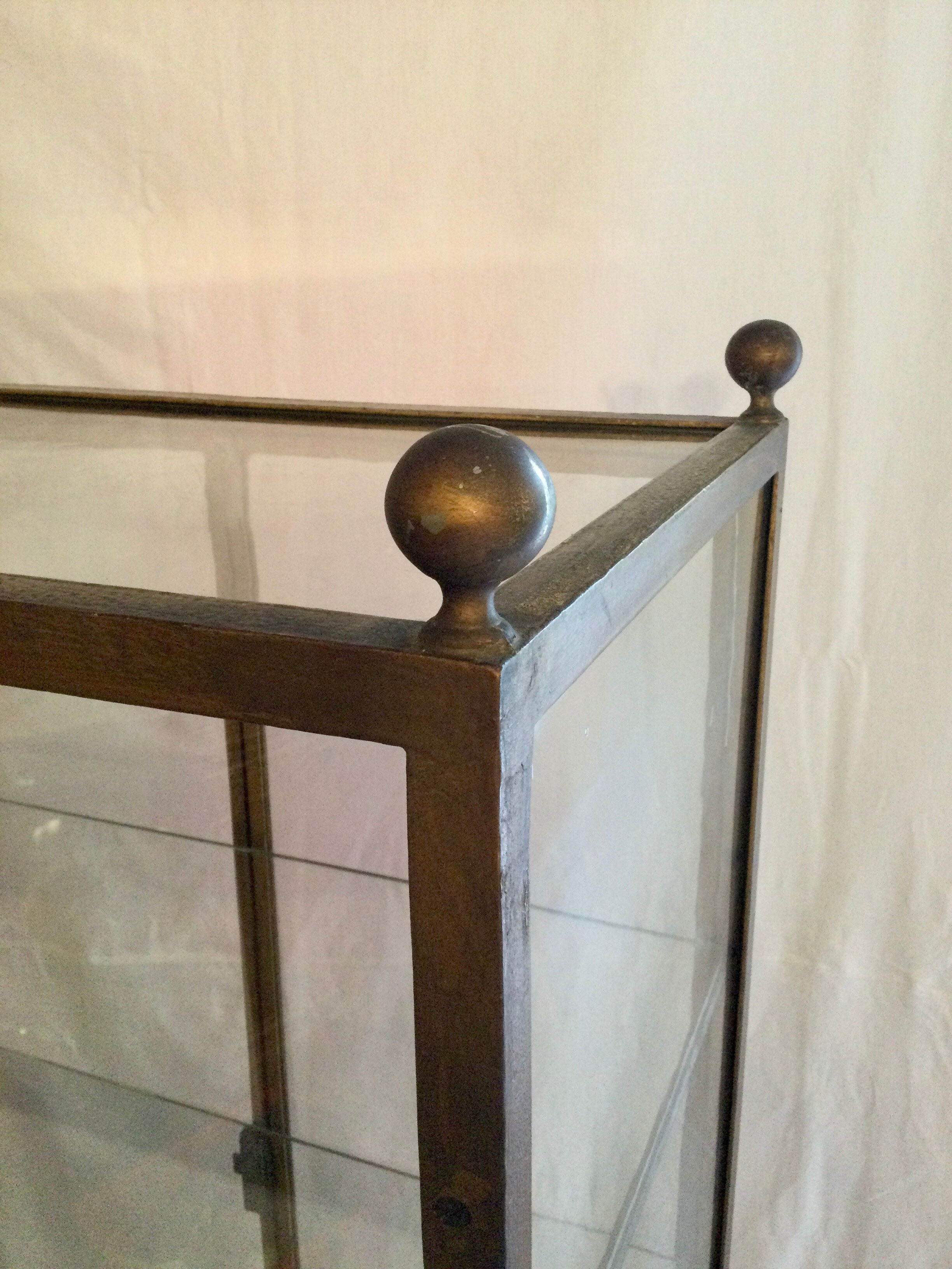 Two-door display case