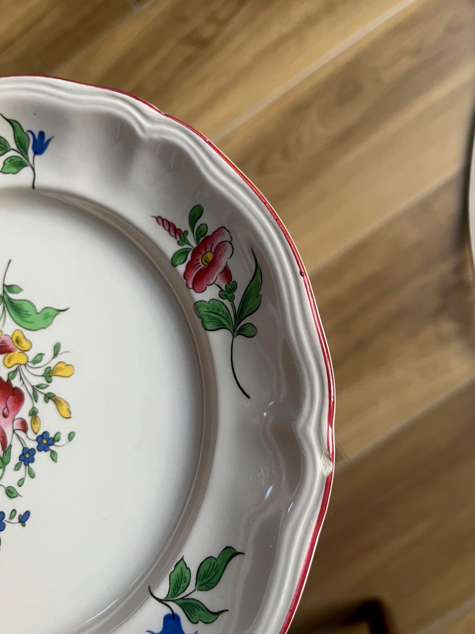 Set of 6 dessert plates KG Lunéville – Réverbère model