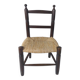 old wooden straw chair for children