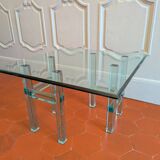 Glass coffee table