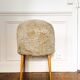 Chaise gondole fourrure moumoute vintage
