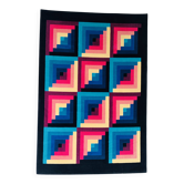 Tapis géométrique Missoni T&J Vestor modèle Posada, années 80