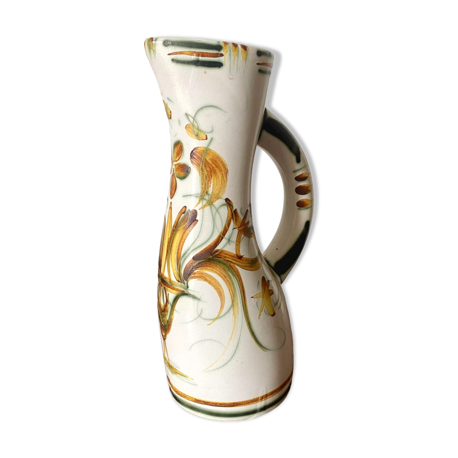Vintage hand-painted ceramic vase
