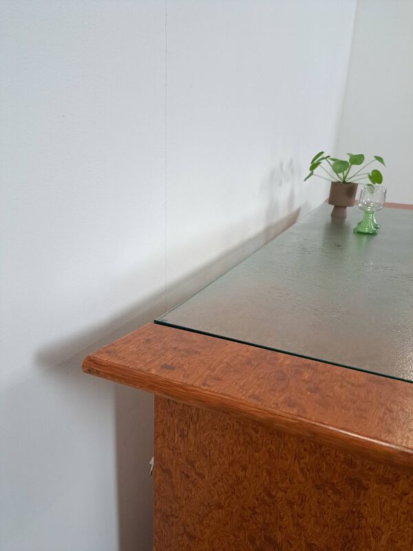 Dressoir de bar avec bar uitschuifbare et lame vitrée