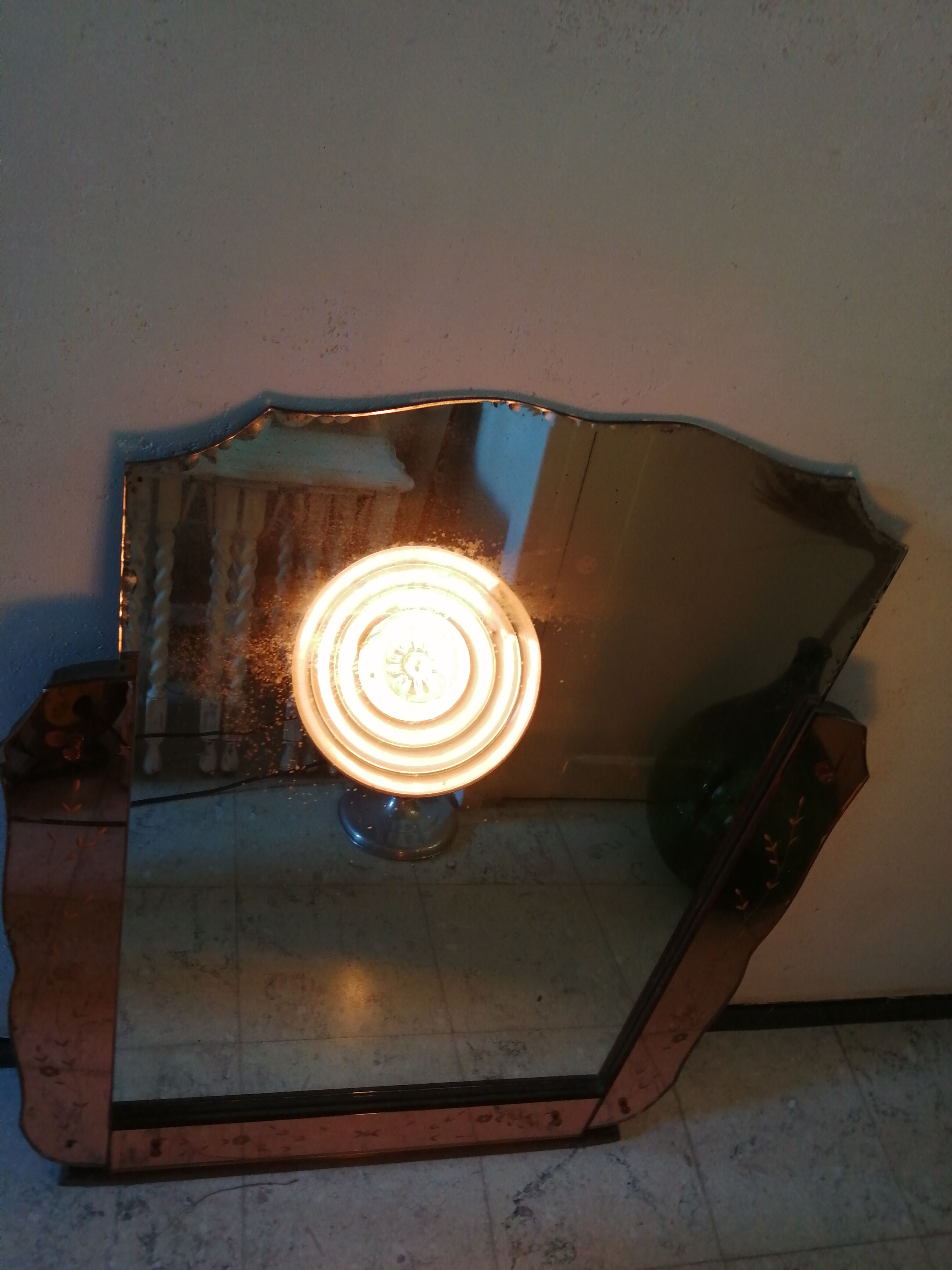 Venetian mirror vintage art deco, 77x101 cm