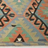 Light Blue & Green Tribal Kilim Rug, 181x315Cm