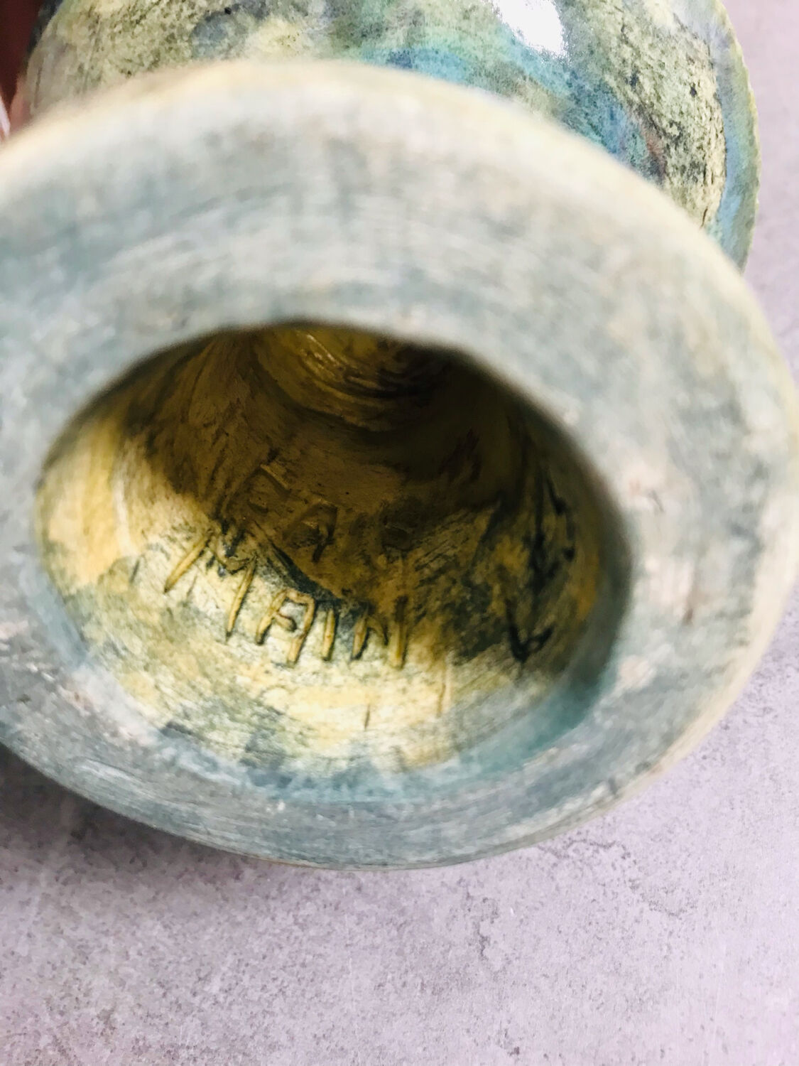 Les Arcs ceramic candle holder