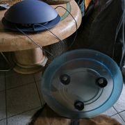 Luminaire suspension Aurora blue Arteluce1982