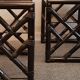 Italian sofa ends, Dalvera, rattan, 80s