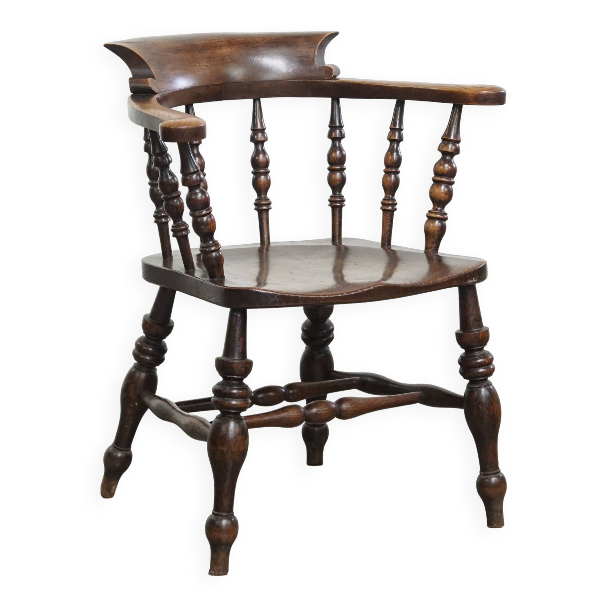English antique side/desk/captain's chair from the early 1800s