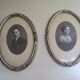 Pair of old oval art deco frames